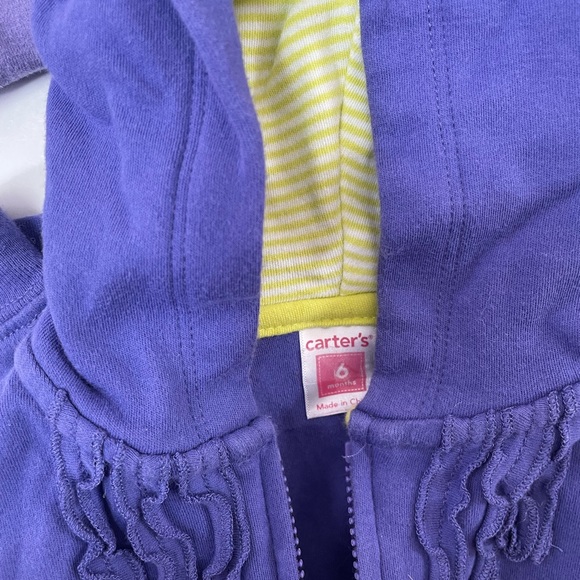 6 Month Baby Girl Bundle -4 outfits plus hoodie! BabyGap/Carters 9 items!! - Picture 2 of 7